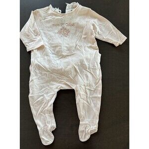 Chloe Baby Long Sleeve Outfit bodysuit *Mon 1er Chloe* size 6 M pale pink Blush